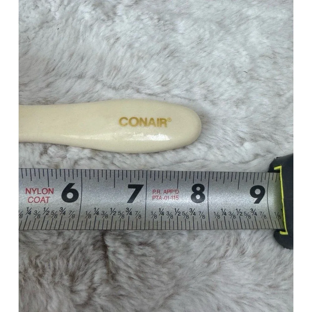 Vintage Conair Red Rubber Cushion Hair Brush All Purpose Styling Essentials 8”